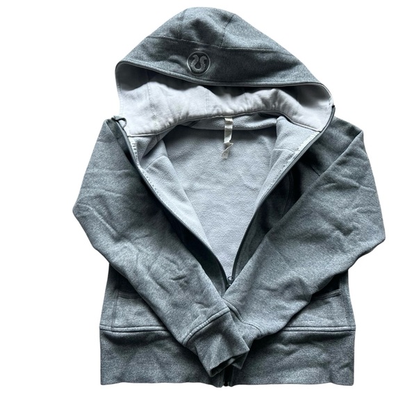 Lululemon Scuba Hoodie Grey Size 10 - Picture 4 of 10